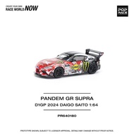 Pop Race 1 PR64/640180 Pandem GR Supra D1GP 2024 Daigo Saito Diecast Car