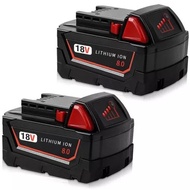 🔥18V Applicable Milwaee M18Battery M18B6 XC 8.0 Ah Lithium-ion Son48-11-1860 4