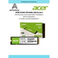 ACER FA200 NVMe SSD Gen4x4 2TB Read:7200 MB/s Write:6200 MB/s