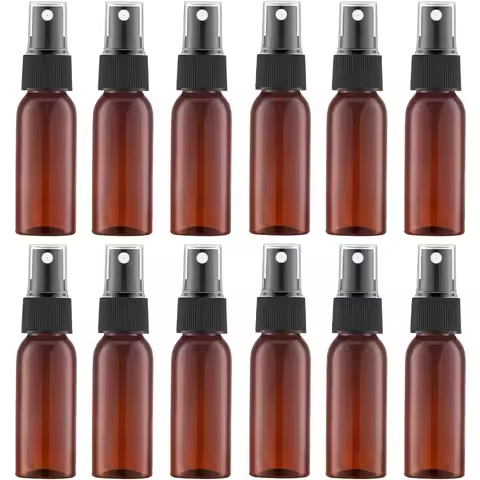 20pcs 20ML 30ML 50ML 60ML 100ML Tawny Fine Mist Spray Refillable Alcohol Bottle PET Light Resistant 