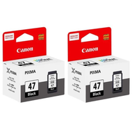 Combo Original Canon PG-47 Black Cartridge + Canon CL-57s Color Cartridge For Canon Inkjet E400 / E4