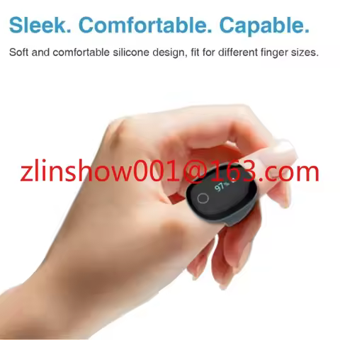 Wellue O2ring Bluetooth Fitness Ring Heart Rate Pulse Oximeter Sleep Aperna Monitor
