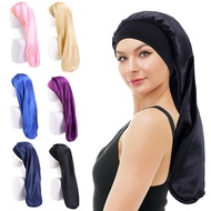 Silk Satin Hair Bonnet Extra Large Sleeping Cap for Curly Hair Braids Wide Headband Night Cap