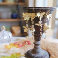 金屬花朵 捷克玻璃 水晶 鍍金