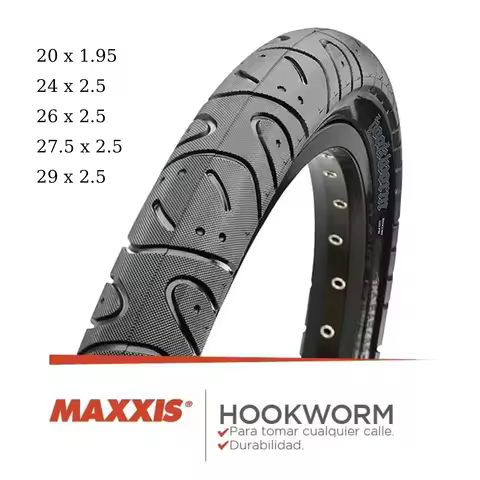 MAXXIS Hookworm 26 x 2.5 Bicycle Tire BMX Wire Bead Clincher Tire for Street Park vert Flatland 20 i