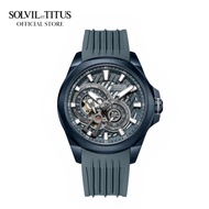 Solvil et Titus Quest Multi-Function Automatic Dark Grey Silicone Men Watch W06-03342-004