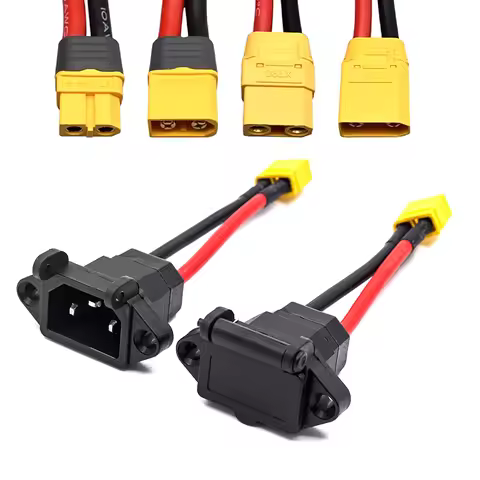 XT60/XT90 to C14 3pin Male Female Power Socket XT60 XT90 Battery Car Charging Wire Connector New Ene