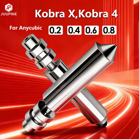For Anycubic Kobra 4 Kobra X Nozzle 0.2 0.4 0.6 0.8 KX Smooth Internal Bore Cobra X Hotend Kobra 4 3
