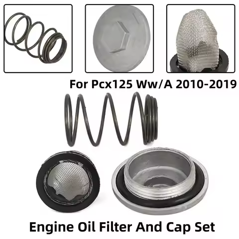 Engine Oil Filter Drain Plug Bolt Cap Cover Set For Pcx 125 Ww125ex2 2010-2011 For Pcx125 Ww/A For H