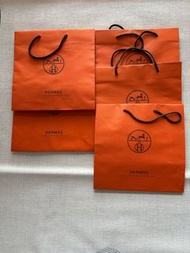 Hermes paper bag （ medium size) 愛馬仕中紙袋 30x30cm  ⭐️Birkin , mini Kelly , Lindy , Garden Party , Evelyn ,Picotin , In the Loop 手袋盒均合用