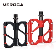 MEROCA Mountain Bike Pedals 3 Sealed bearings Ultra Light MTB Road Bike Carbon Pedal Aluminum Alloy Folding Bicycle Pedal