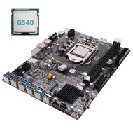 B75 ETH Mining Motherboard 12 PCIE to USB with G540 CPU LGA1155 MSATA Support 2XDDR3 B75 USB BTC Miner Motherboard