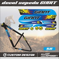 Sticker DECAL Bike STICKER GIANT MOTIF BLUE Color; ORANGE; RED ANTI-Scratch Strong Durable Glue