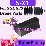 S-X1 7.4V 1600mAh GPS Drone Battery Battery for S X1 GPS Drone Parts