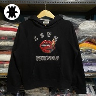 HITAM Zadig & Voltaire Love Yourself Black Hoodie Size XS 59x59