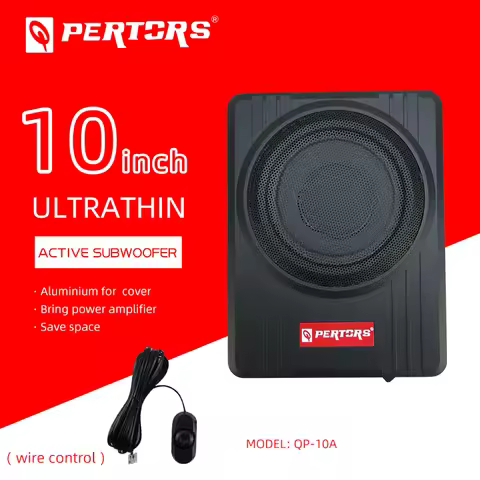 8inch 1200W/10inch 1500W car audio Active Subwoofer Built-in Amplifier Ultra-thin aluminum Alloy Sub