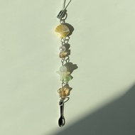 Sundrop Phone Charm| Handmade beaded Phone Charm