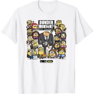 Cartoon Movie Despicable Me 4  Minions（Gru/Lucy Wilde/Agnes/Margo） graphic Men's 100% Cotton O-neck 
