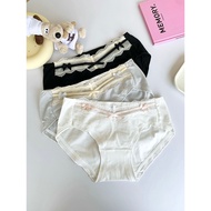 panties women panties women cotton Sexy Soft Cotton Mid-Waist Hip Brief Panties for Women