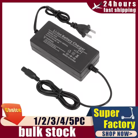 42V 2A Li ion Battery Charger Universal AU US EU UK Plug Replacement Parts For Ebike Hoverboard Self