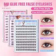 {Tweezer Gift} BQI Glue Free Eyelashes Extension Kit Large Capacity Self-Adhesive False Eyelash GIFT