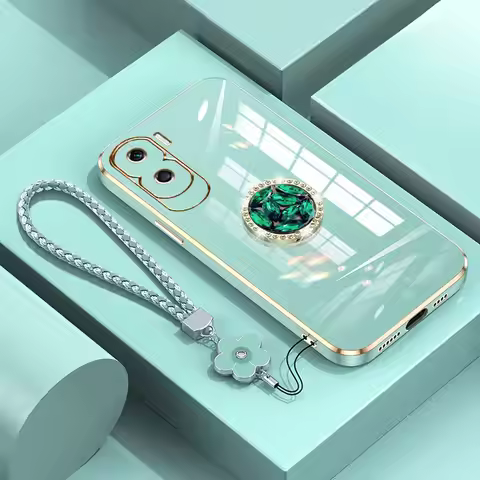 Honor 90 Lite Case with Lanyard,Luxury Diamond Holder Case For Honor 90 Lite PRO X50i X9a Cover Case