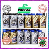 🔥FULL RANGE ORIGINAL ROCK OIL MOTORCYCLE ENGINE OlL / Semi Synthetic Fully Synthetic synthesis 10w50