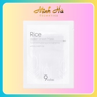 9 Wishes Rice Water Sheet Mask 25ml for bright white skin