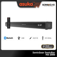 SonicGear SonicBar HD 2000 TV PC Bluetooth 5.3 SoundBar 2.0 Channel Speaker