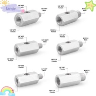 FANSIN Oil Pressure Sensor Connector, 1/8NPT 1/4NPT 1/8 BSPT M12 M10 M14 Feed Line Gauge Tee Adapter