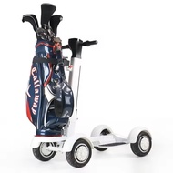 Industrial  150KG Load-bearing Electric Golf Trolley 4 Wheel Electric Golf Caddy 10Inch Golf Buggy
