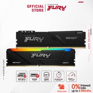Kingston FURY Beast / Fury Beast RGB DDR4 3200Mhz /3600Mhz Desktop Gaming PC Memory DIMM RAM (Kit of