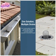 [color] Leaf Bloing Gutter Drain Filter Durable Rustproof Roof Eaves  Strainer for Residential Garde