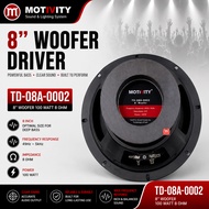 Motivity 8" Inch Woofer Driver 100W 8ohm TD-08A-0002 (1Unit)