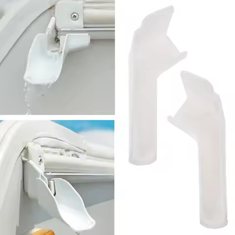 2pcs Rv Gutter Spout Extended Rain Gutter Rv Trailer Hardware Rv Gutter Extenders Left And Right Sid