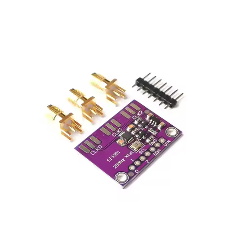 DC 3V-5V 5351 Si5351A Si5351 I2C Clock Generator Breakout Board Module Signal Generator Clock 8KHz-1