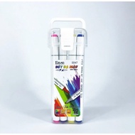 Eras E647 2-tip 12-color marker pen