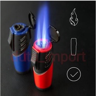 Lighter 3 jet flame/light refillable gas Lighter blue torch portable Lighter