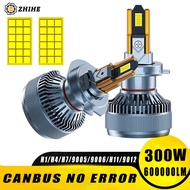 300W H4 H7 Led Car Headlights Bulb Canbus 6 Copper Tube 6500K Led H1 H8 H9 H11 HB3 9005 HB4 9006 12V
