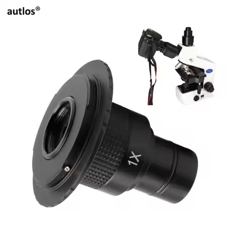 Microscope SLR Camera Adapter for 23.2mm Eyepiece Mount 1X Lens and Canon Nikon Sony Matsushita SLR 