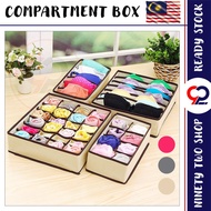 4 pcs/set Underwear Socks Bra Foldable Cloth Compartment Storage Box Organizer Panties Drawer Wardro