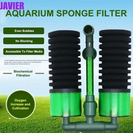 JAVIER Sponge Filters Air Pump Clean Submersible for Fresh/Salt Water Sponges Fish Tank Equipment Filtration