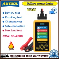 AUTOOL BT460 Automotive Battery Load Tester 12V/24V 30-2000 CCA Car Battery Analyzer Charging Cranki