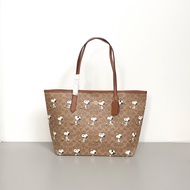 for Woman Style Official Store Original Authentic Snoopy Collaboration Classic Vintage Logo Tote Bag