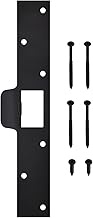 Nuk3y SP125 Security Door Latch Strike 1-1/4 inch x 7-7/8 inch (Matte Black)