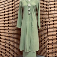KEBAYA DATINS, KEBAYA LABUH CEY CREPE LOOSE CUTTING