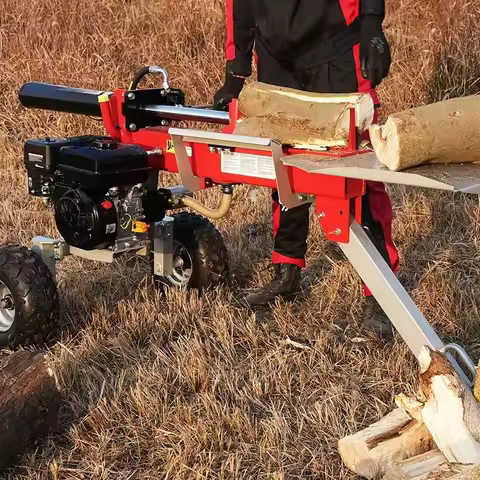 Gas Log Splitter 20 Ton Branch & Firewood Log Splitter Customized 7HP Gas Engine with 3 Seconds High
