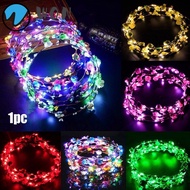 WON 1pc Glowing LED Wreath Kids Gift Women Girls Hairband Garlands Christmas Party Decoration