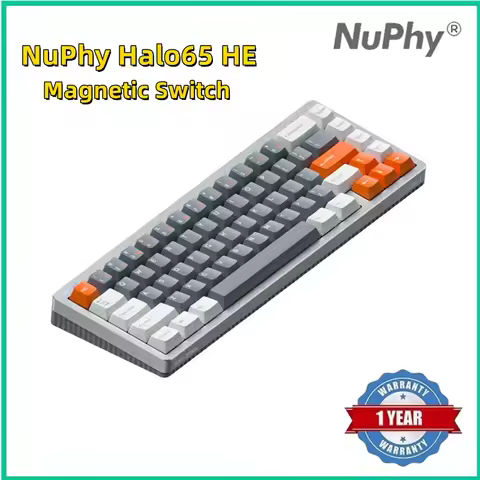 NuPhy Halo65 HE Magnetic Switch Keyboard Wired Low latency Esports Gaming Keyboard Custom Aluminum A