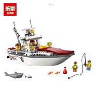 lepin 02028 159pcs City Great Vehicles Fishing Boat Model Ship (Lego 60147) toy